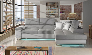 Nurgadiivanvoodi Cotere + LED price and information | Corner sofas and corner sofa beds | hansapost.ee