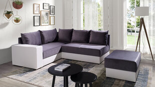 Угловой диван-кровать Bono, белый/серый цена и информация | Угловые диваны | hansapost.ee