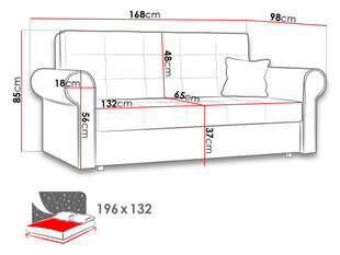 Diivanvoodi VIVA SILVER III hind ja info | Diivanvoodid ja diivanid | hansapost.ee