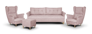 Комплект мягкой мебели Bellezza Elite II, розовый цена и информация | Комплекты мягкой мебели | hansapost.ee