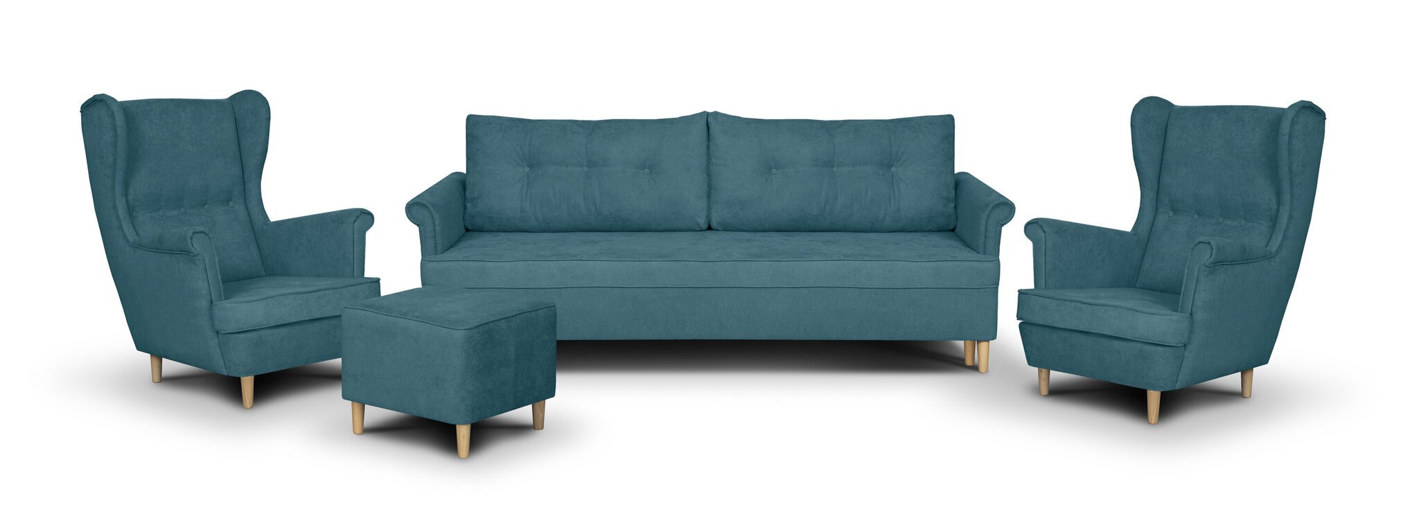 Pehme mööbli komplekt Bellezza Elite II, sinine цена и информация | Pehme mööbli komplektid | hansapost.ee
