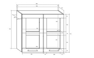 Кухонный шкаф  Polo W80PN, дуб цена и информация | Кухонные шкафчики | hansapost.ee