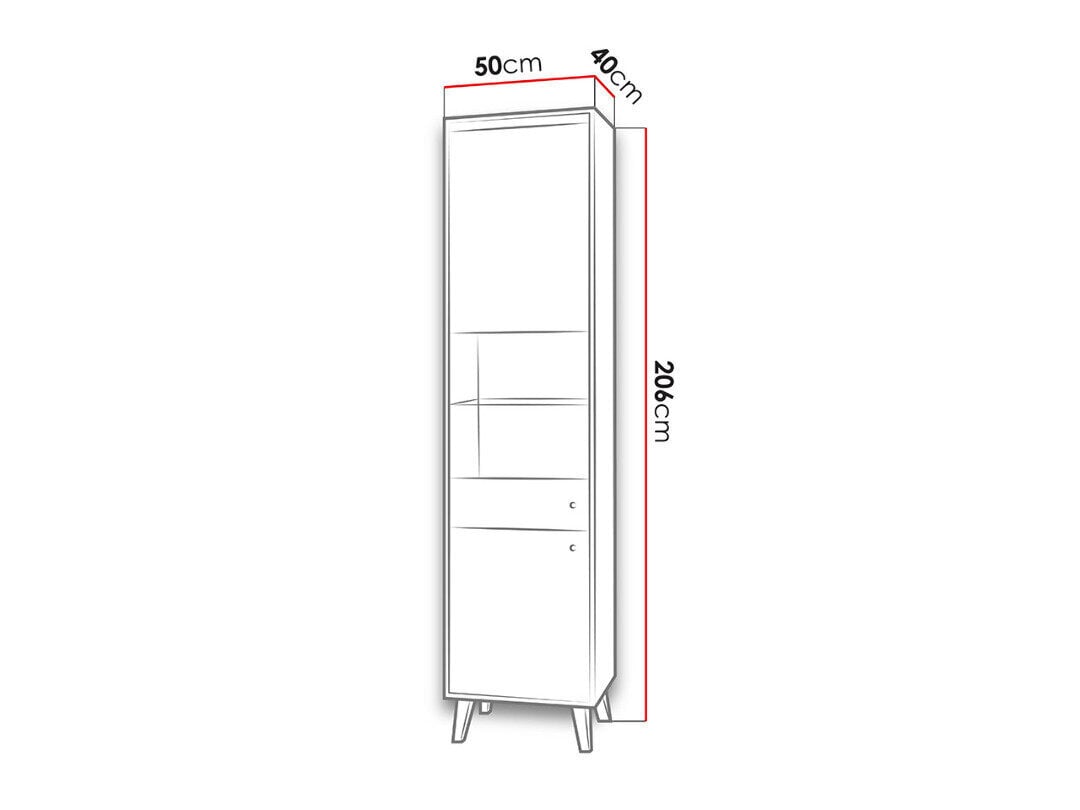 Vitriinkapp Oviedo hind ja info | Elutoa kapid | hansapost.ee