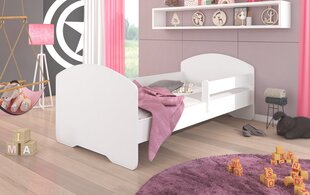 Lastevoodi eemaldatava kaitsega ADRK Furniture Pepe 164 160x80cm, valge цена и информация | Детские кровати | hansapost.ee