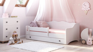 Lastevoodi ADRK Furniture Emka U2, 80x160 cm, valge цена и информация | Детские кровати | hansapost.ee