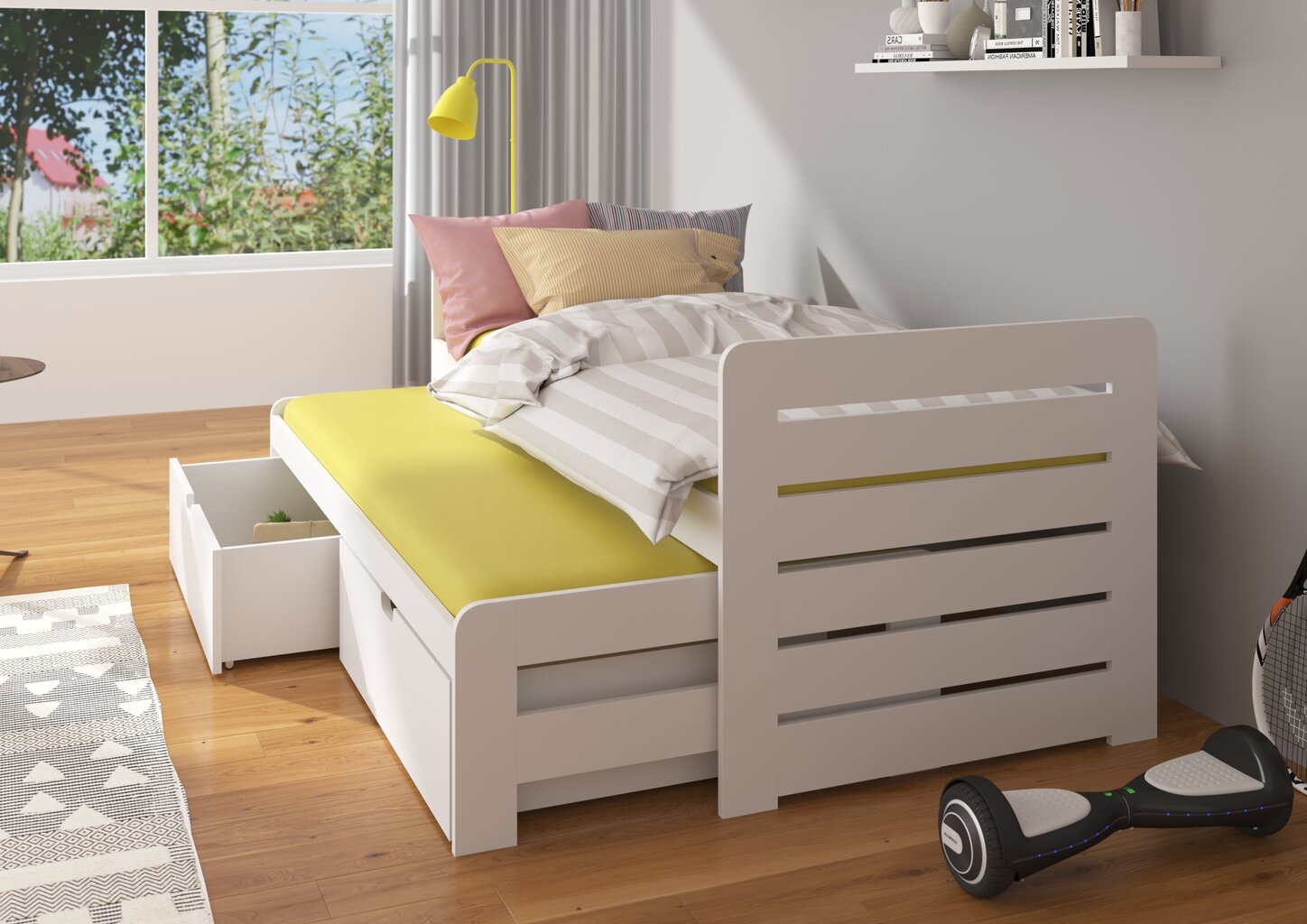 Lastevoodi ADRK Furniture Tomi 200x90, pruun цена и информация | Lastevoodid | hansapost.ee