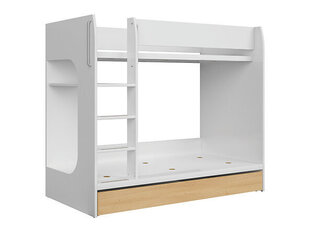 Двухъярусная кровать BRW Nandu, 80x190 см, белый/коричневый цена и информация | Black Red White Детская мебель | hansapost.ee