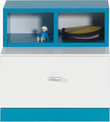 Ночная тумбочка Mobi 17, белая/синяя цена и информация | Шкафчики в детскую | hansapost.ee