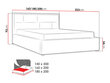Voodi Deco 140x200 cm ülestõstetava voodipõhjaga hind ja info | Voodid | hansapost.ee
