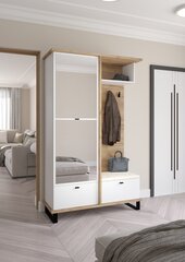 Комплект мебели для прихожей Meblocross Cross Cro-14 3D, светло-коричневый / белый / бежевый цена и информация | Комплекты в прихожую | hansapost.ee