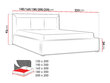 Voodi Moden 200x200 cm ülestõstetava voodipõhjaga hind ja info | Voodid | hansapost.ee