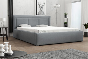 Voodi Moden 140x200 cm ülestõstetava voodipõhjaga, hall hind ja info | Voodid | hansapost.ee