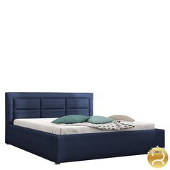 Кровать Clasic 140x200 см с выдвижным основанием, синяя цена и информация | Кровати | hansapost.ee