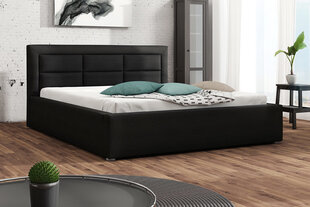 Кровать Clasic 160x200 см с выдвижным основанием, черная цена и информация | Кровати | hansapost.ee