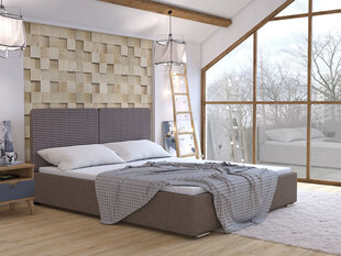 Voodi Szymek 140x200 cm ülestõstetava voodipõhjaga, pruun/muster hind ja info | Voodid | hansapost.ee