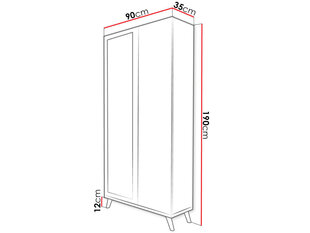 Гардероб Falco цена и информация | Шкафы | hansapost.ee
