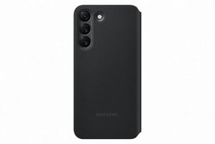 Samsung Clear View Cover Galaxy S22 must EF-ZS901CBEGEE hind ja info | Telefonide kaitsekaaned ja -ümbrised | hansapost.ee