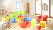 Tumba Wood Garden Smiley Seat Boy Premium, oranž hind ja info | Kott-toolid, tugitoolid ja tumbad lastele | hansapost.ee