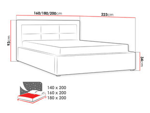 Кровать CLASIC, 160х200 см цена и информация | Voodi Мебель и домашний интерьер | hansapost.ee