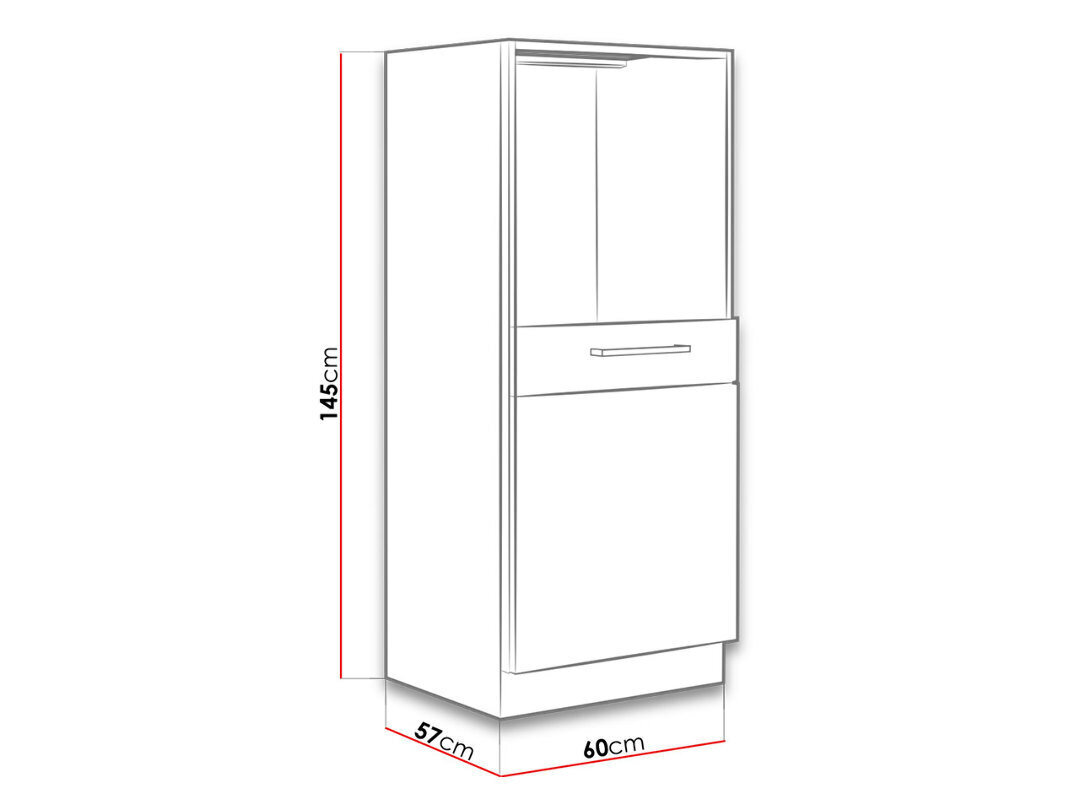 Köögikapp VIGO 60 DP-145 1F BB цена и информация | Köögikapid | hansapost.ee