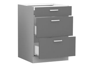 Köögikapp (alumine) GREY 60 D 3S BB MULTILINE price and information | Kitchen cabinets | hansapost.ee