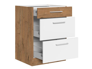 Кухонный шкаф (нижний) VIGO 60 D 3S BB цена и информация | Кухонные гарнитуры | hansapost.ee