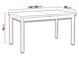 Раздвижной обеденный стол цена и информация | Кухонные и обеденные столы | hansapost.ee