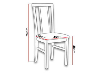 Раздвижной обеденный стол + 6 стульев цена и информация | Комплекты мебели для столовой | hansapost.ee