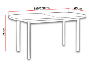 Раздвижной обеденный стол цена и информация | Кухонные и обеденные столы | hansapost.ee