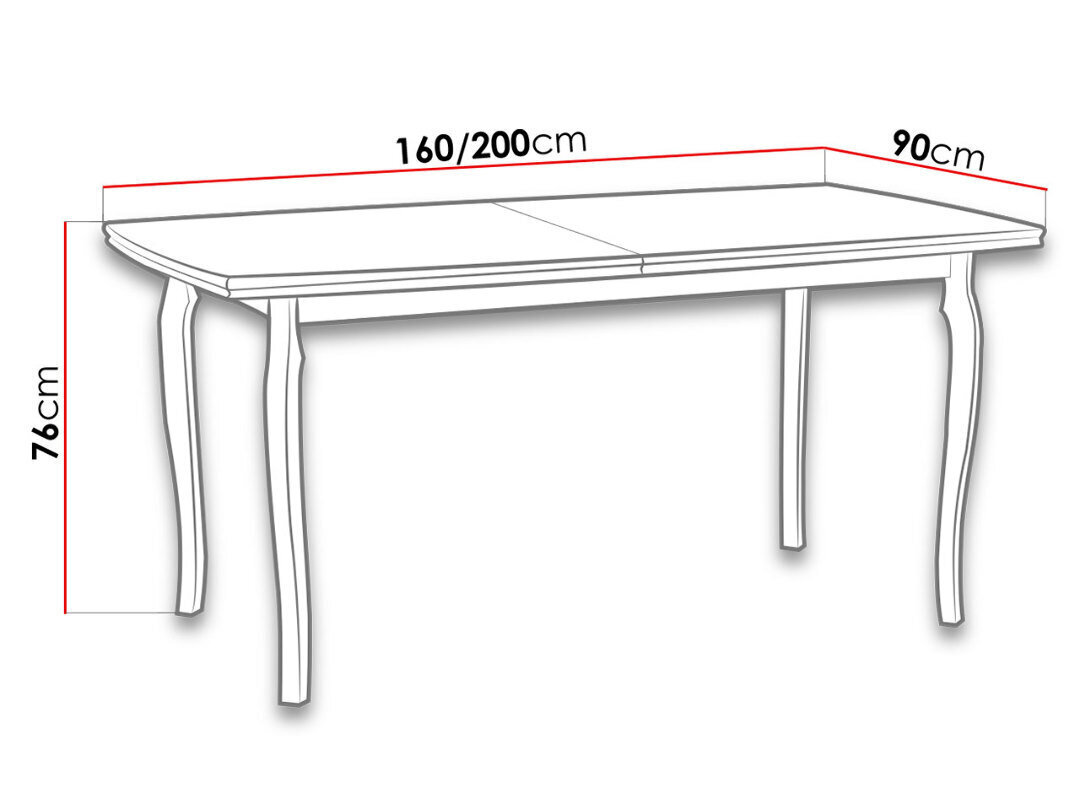 Pikendatav söögilaud цена и информация | Köögilauad, söögilauad | hansapost.ee