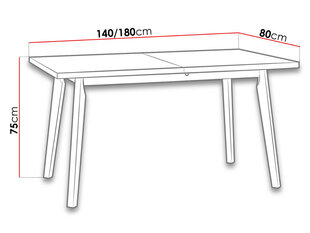 Раздвижной обеденный стол цена и информация | Кухонные и обеденные столы | hansapost.ee