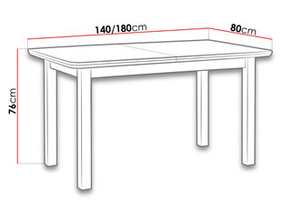 Раздвижной обеденный стол цена и информация | Кухонные и обеденные столы | hansapost.ee