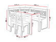 Kööginurk X цена и информация | Söögilauakomplektid | hansapost.ee