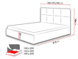 Voodi Allatessa Duo 180x200 cm price and information | Voodid | hansapost.ee