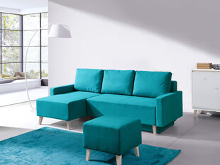 Угловой диван-кровать Oviedo + пуф цена и информация | Комплекты мягкой мебели | hansapost.ee