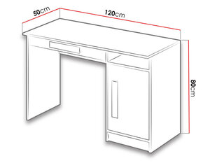 Письменный стол Guliver цена и информация | Компьютерные, письменные столы | hansapost.ee