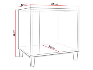 Прикроватная тумбочка Marco цена и информация | Прикроватные тумбочки | hansapost.ee