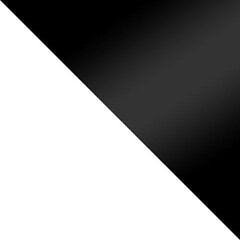 Комод Riv Pluss II, белый/черный глянцевый цена и информация | Комоды | hansapost.ee