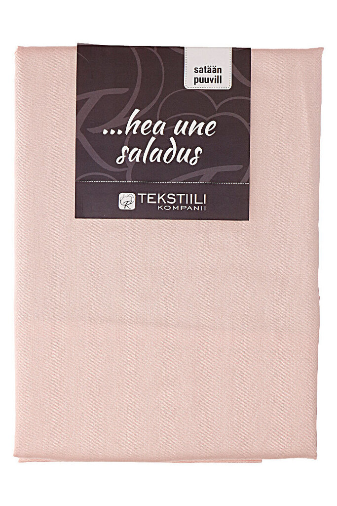 Tekstiilikompanii padjapüür Standard, satiin, roosa - erinevad suurused hind ja info | Voodipesukomplektid | hansapost.ee