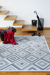 Narma kahepoolne smartWeave® šenillvaip Tahula, hõbe, 70 x 140 cm price and information | Carpets | hansapost.ee