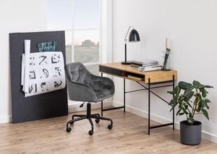 Töötool BROOKE, 59x59xH89cm, tumehall samet цена и информация | Офисные кресла | hansapost.ee