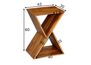 Кофейный столик India, коричневый цена и информация | Журнальные столики | hansapost.ee