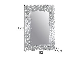 Настенное зеркало Деревянный Белый Cтекло (75 x 136 x 1,5 cm) (2 штук) цена и информация | Зеркальца | hansapost.ee