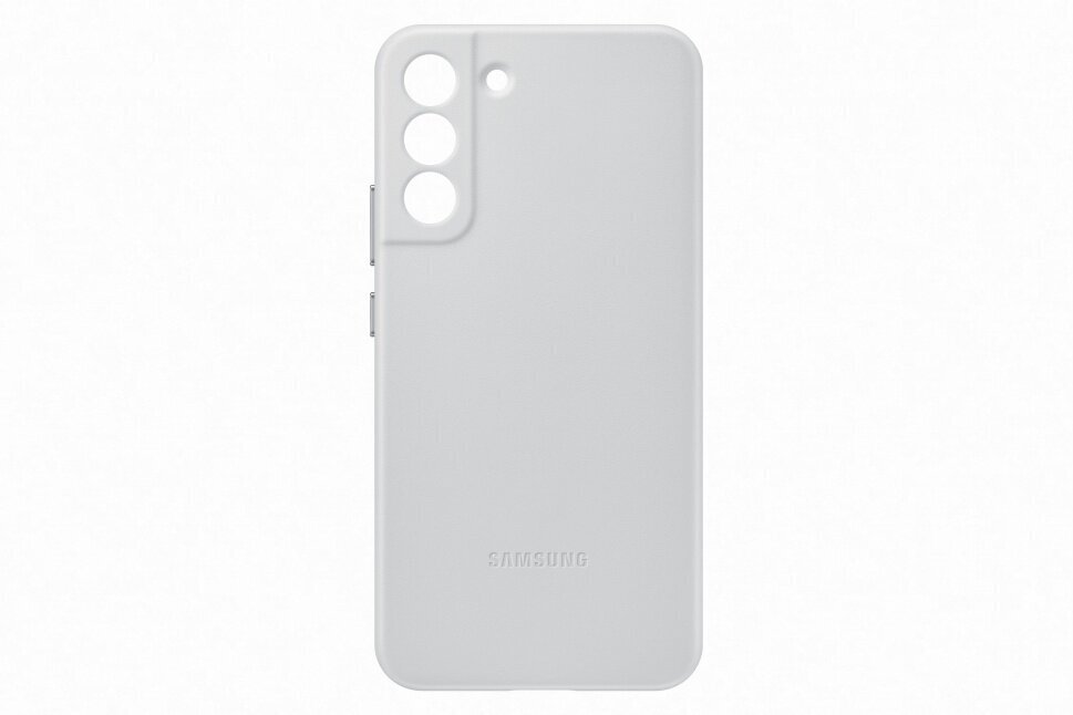 Leather Cover for Samsung Galaxy S22 Plus, Light Gray hind ja info | Telefonide kaitsekaaned ja -ümbrised | hansapost.ee