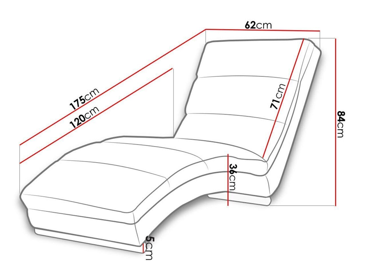 Lamamistool Holiday 60 hind ja info | Tugitoolid | hansapost.ee