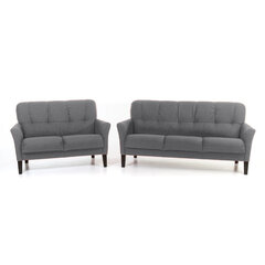 Набор мягкой мебели Katri 3+2, серый цвет цена и информация | Комплекты мягкой мебели | hansapost.ee
