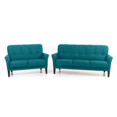 Комплект мягкой мебели Katri 3+2, голубой цвет цена и информация | Комплекты мягкой мебели | hansapost.ee