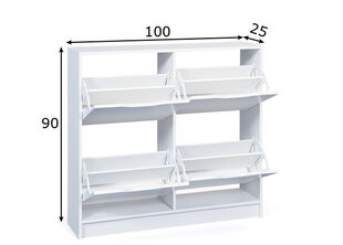 Jalanõudekapp Westphalen SK, valge price and information | Shoe cupboards, shoe racks | hansapost.ee