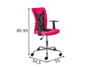 Офисное кресло Donny, розовое/черное цена и информация | Офисные кресла | hansapost.ee