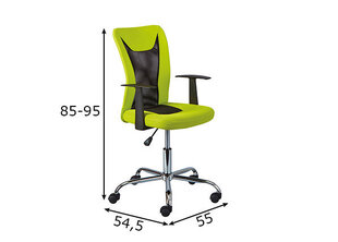 Офисное кресло Interlink, зеленое/черное цена и информация | Офисные кресла | hansapost.ee